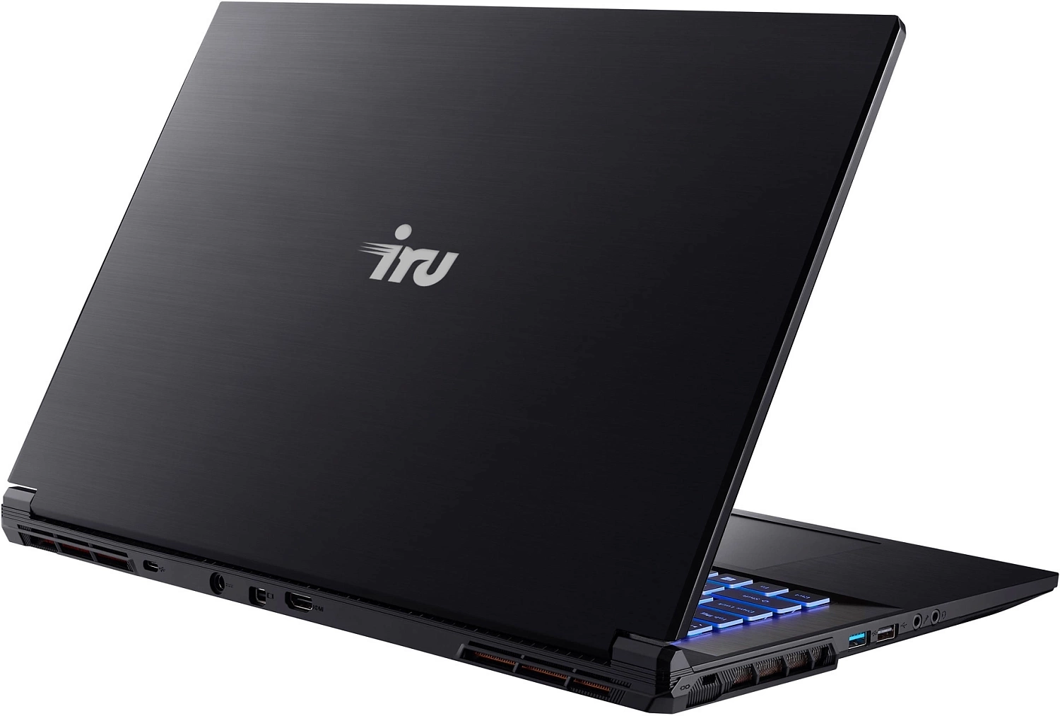 Ноутбук IRU Калибр 17ALC Core i5 12500H 32Gb SSD512Gb NVIDIA GeForce RTX 3060 6Gb 17.3" IPS FHD (1920x1080) Free DOS black WiFi BT Cam 3465mAh (1990888)