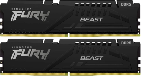 Память DDR5 2x8GB 5200MHz Kingston KF552C36BBEK2-16 Fury Beast Black Expo RTL Gaming PC5-41600 CL36 DIMM 288-pin 1.25В kit single rank с радиатором Ret