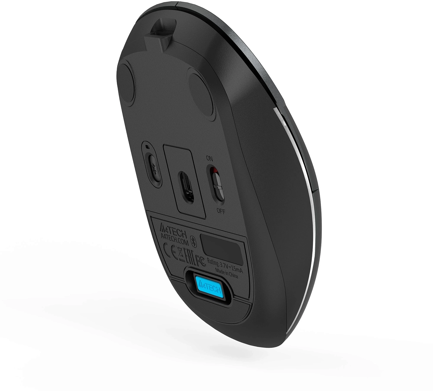 Мышь A4Tech Fstyler FB26CS Air2 серый/черный оптическая (2000dpi) silent беспроводная BT/Radio USB для ноутбука (4but) Мышь A4Tech Fstyler FB26CS Air2 серый/черный оптическая (2000dpi) silent беспроводная BT/Radio USB для ноутбука (4but)