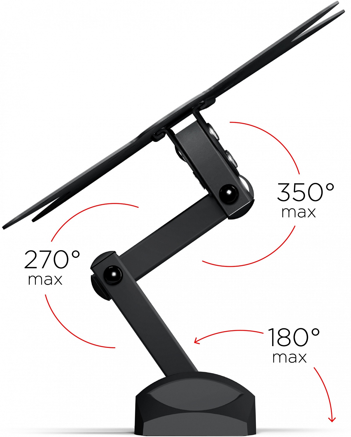 Кронштейн для телевизора Holder LCDS-5038 металлик 20"-37" макс.30кг настенный поворот и наклон