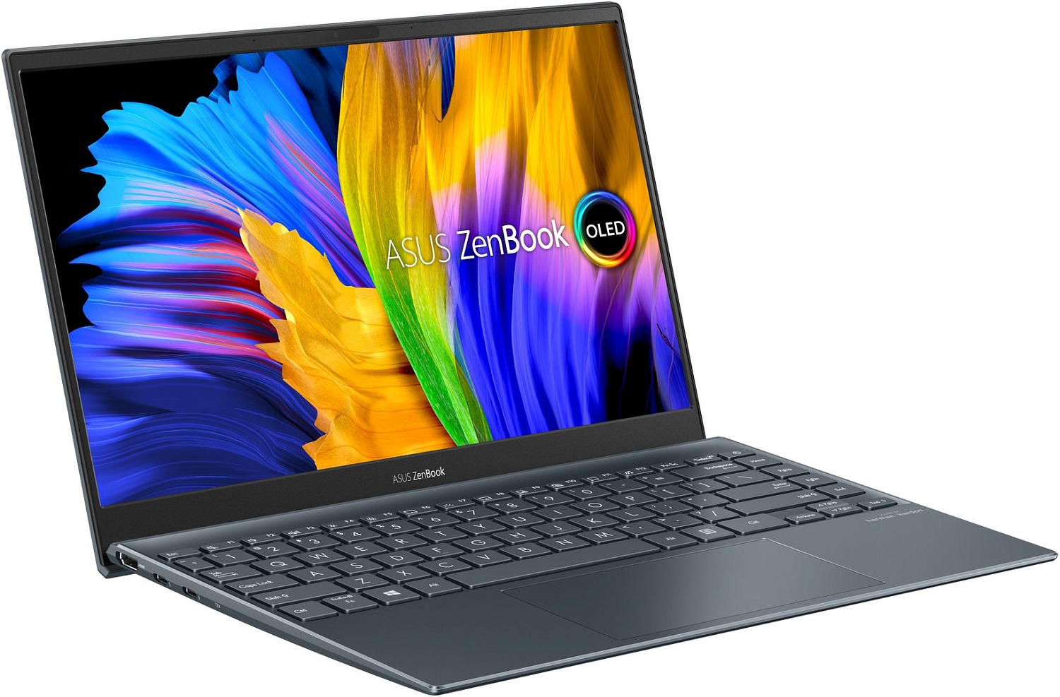 Ноутбук Asus Zenbook 13 OLED UX325EA-KG908W Core i5 1135G7 8Gb SSD512Gb Intel Iris Xe graphics 13.3" OLED FHD (1920x1080) Windows 11 Home grey WiFi BT Cam (90NB0SL1-M00T10)