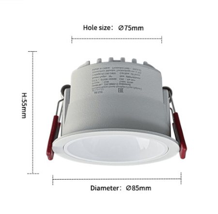 ZXS-GMSD-12 Светильник MSR MISSILER COB antiglare spotlight ZXS-GMSD-W12