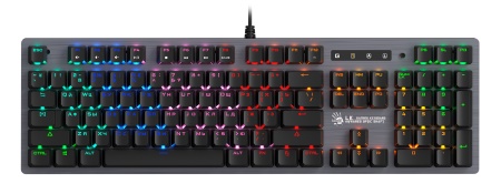 Клавиатура A4Tech Bloody B760 Neon механическая серый USB for gamer LED (B760 GREY/NEON (ORANGE SWITCH))