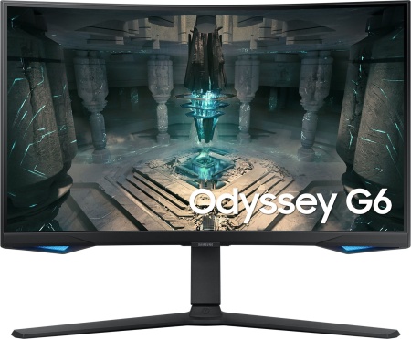 Монитор Samsung 27" Odyssey G6 S27BG650EI черный VA LED 16:9 HDMI M/M полуматовая HAS Piv 350cd 178гр/178гр 2560x1440 240Hz FreeSync Premium Pro DP QHD USB 6.4кг