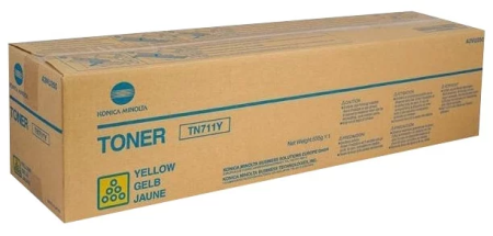 Konica minolta тонер-картридж tn-711y жёлтый для bizhub c654/754 31 500 стр. Konica Minolta toner cartridge TN-711Y yellow for bizhub C654/754 31 500 pages