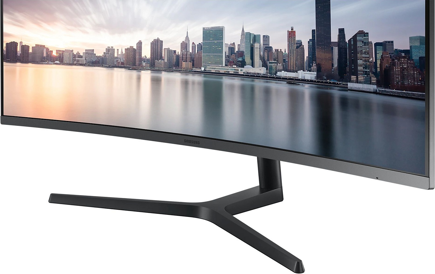Монитор Samsung 34" Curved C34H890WGR серебристый VA LED 21:9 HDMI матовая HAS Piv 300cd 178гр/178гр 3440x1440 100Hz DP 2K USB 7.9кг