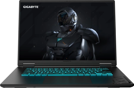 Ноутбук Gigabyte GAMING A16 Core i5 13420H 16Gb SSD512Gb NVIDIA GeForce RTX4050 6Gb 16" IPS FHD+ (1920x1200) FreeDOS grey WiFi BT Cam (CMHH2KZ893SD)