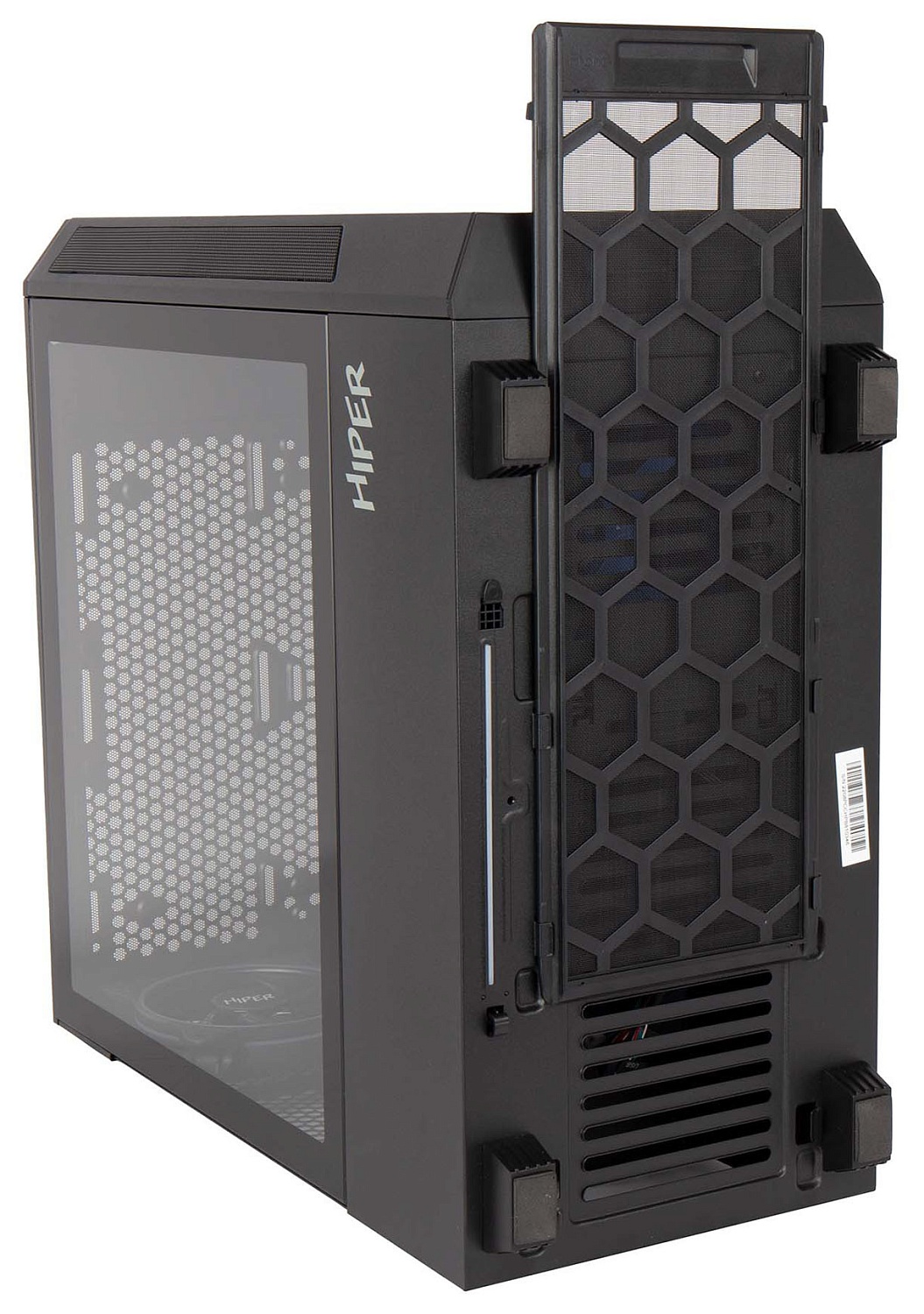 Корпус Hiper PB81 черный без БП ATX 4x120mm 2xUSB2.0 2xUSB3.0 audio bott PSU