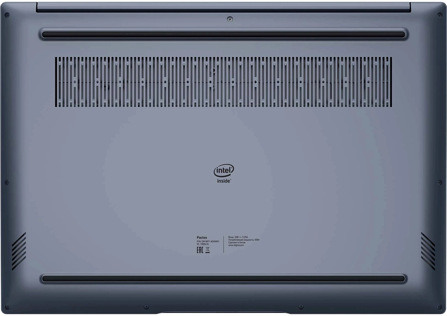 Ноутбук Digma Pro Pactos Core i7 1255U 16Gb SSD512Gb Intel Iris Xe graphics 16" IPS FHD (1920x1200) Windows 11 Professional dk.grey WiFi BT Cam 6060mAh (DN16P7-ADXW01)