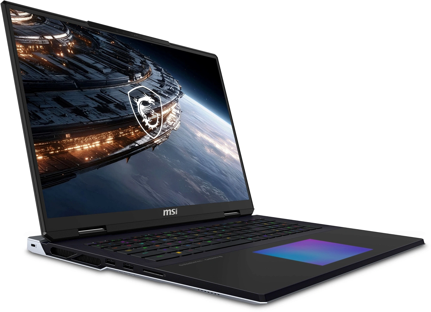 Ноутбук MSI Titan 18 HX A2WJ-1049RU Core Ultra 9 290HX Plus 64Gb SSD2Tb NVIDIA GeForce RTX5090 24Gb 18" IPS UHD+ (3840x2400) Windows 11 black WiFi BT Cam (9S7-182411-1049)