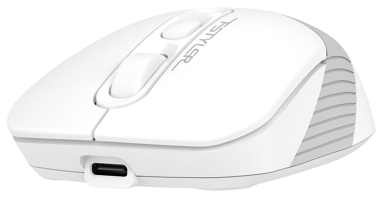 Мышь A4Tech Fstyler FB10C белый/серый оптическая (2400dpi) беспроводная BT/Radio USB (4but) Мышь A4Tech Fstyler FB10C белый/серый оптическая (2400dpi) беспроводная BT/Radio USB (4but)