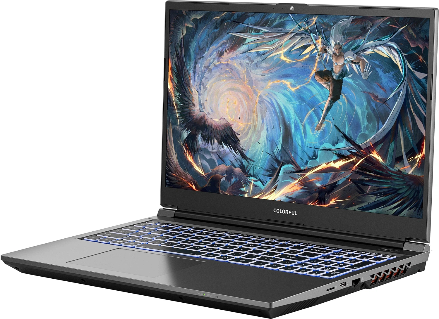 Ноутбук Colorful X15 AT 23 Intel Core i5-12450H/16Gb/SSD512Gb/RTX4060 6Gb/15.6"/IPS/FHD/144Hz/180W/NoOS/Grey (A10003400455)