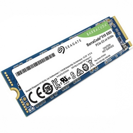 M.2 2280 512GB Seagate BarraCuda 510 Client SSD ZP512CM30041 PCIe Gen3x4 with NVMe, 3400/2180, IOPS ZP512CM30041 350/530K, MTBF 1.8M, 3D TLC, 320TBW, NVMe 1.3, RTL (016629)