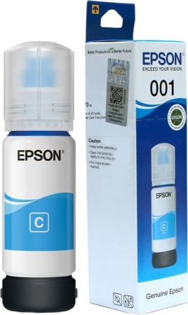 Чернила Epson 001 C13T03Y298 голубой 70мл для Epson L4150/L4160/L6160/L6170/L6190