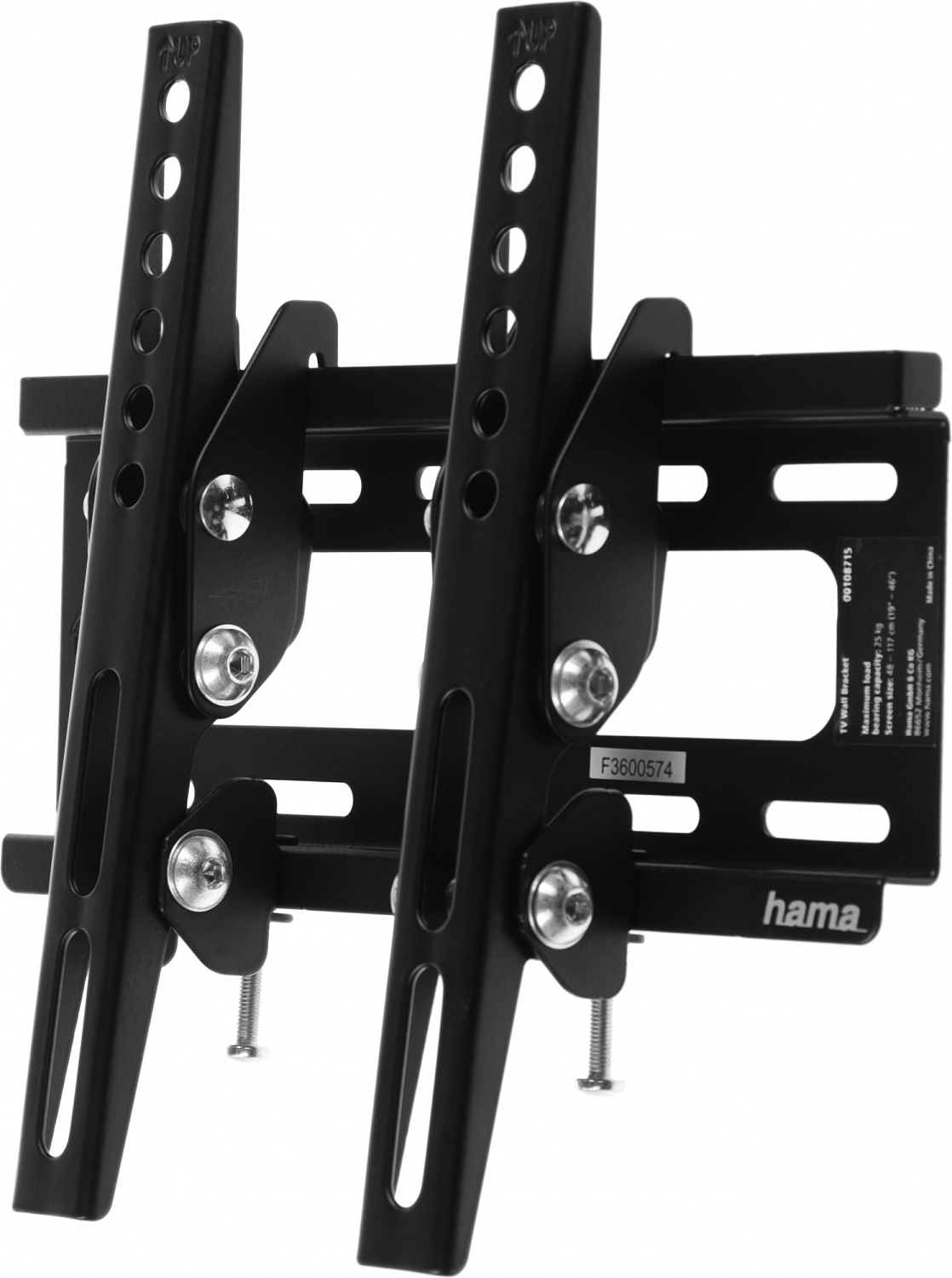 Кронштейн для телевизора Hama H-108715 черный 19"-46" макс.25кг настенный наклон