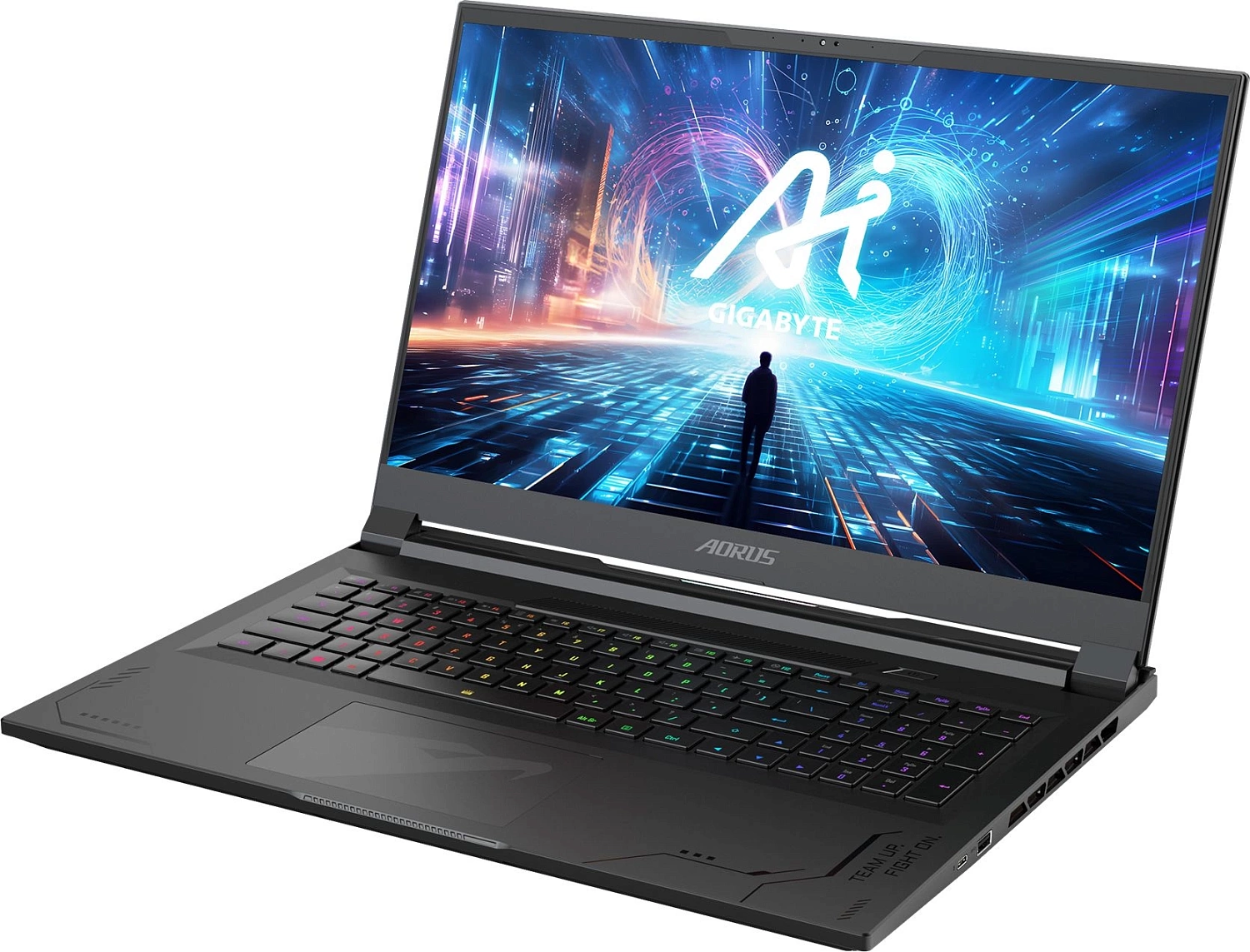 Ноутбук Gigabyte Aorus 17X AXG Core i9 14900HX 32Gb SSD2Tb NVIDIA GeForce RTX4080 12Gb 17.3" IPS QHD (2560x1440) Windows 11 Home black WiFi BT Cam (AXG-64KZ665SH)