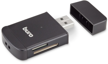 Устройство чтения карт памяти USB2.0 Buro BU-CR-3103 черный