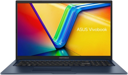 Ноутбук Asus Vivobook 17 X1704ZA-AU115 Core i3 1215U 8Gb SSD512Gb Intel UHD Graphics 17.3" IPS FHD (1920x1080) noOS blue WiFi BT Cam (90NB10F2-M004L0)