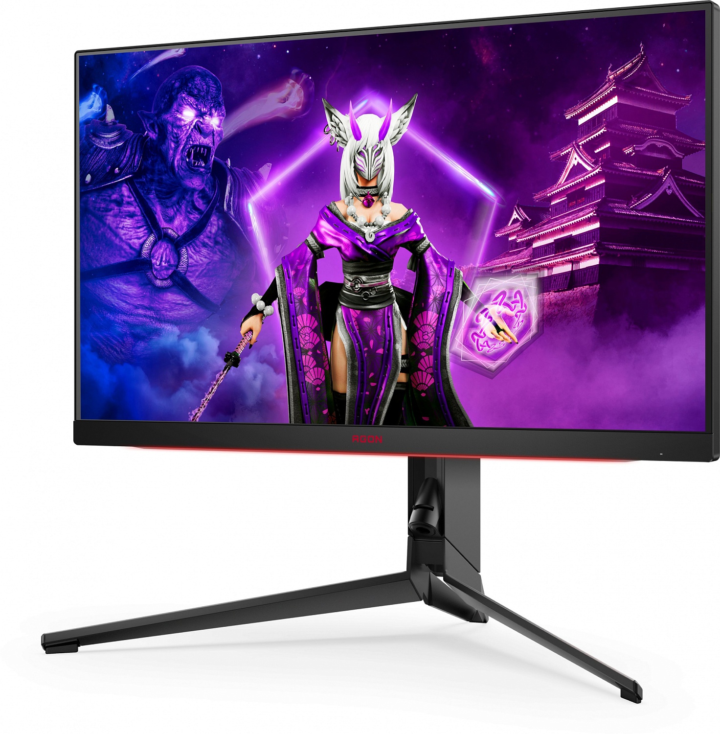 Монитор AOC 27" Agon Pro AG274QZM черный/красный IPS LED 1ms 16:9 HDMI M/M матовая HAS Piv 750cd 178гр/178гр 2560x1440 240Hz G-Sync FreeSync Premium DP 2K USB 7.5кг