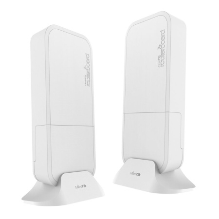 Точка доступа MikroTik Wireless Wire (Pair of preconfigured wAPG-60ad devices for 60Ghz link (Phase array 60 degree 60GHz antennas, 802.11ad wireless, four core 716MHz CPU, 256MB RAM, 1x Gigabit LAN, RouterOS L3, P