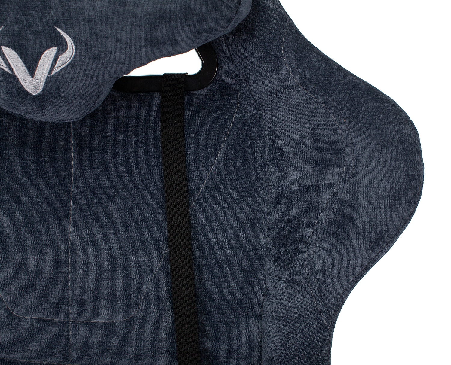 Кресло игровое Zombie VIKING KNIGHT Fabric синий Light-27 с подголов. крестов. металл Кресло игровое Zombie VIKING KNIGHT Fabric синий Light-27 с подголов. крестов. металл