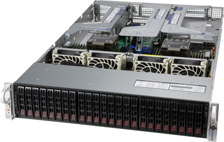 Сервер Supermicro Ultra SuperServer 2U 220U-TNR 2x6330 28C 2GHz/4x64Gb RDIMM 3200(32xslots)/2xPM9A3 960GB NVMe(24x2.5")/2x10GbE RJ45 2x10GbeSFP+/2x1600W/8xNVMe Config/SFT-DCMS-SINGLE