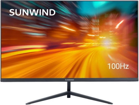 Монитор SunWind 23.8" SM-24FV222 черный VA 5ms 16:9 HDMI матовая 250cd 178гр/178гр 1920x1080 100Hz FreeSync VGA FHD 2.79кг