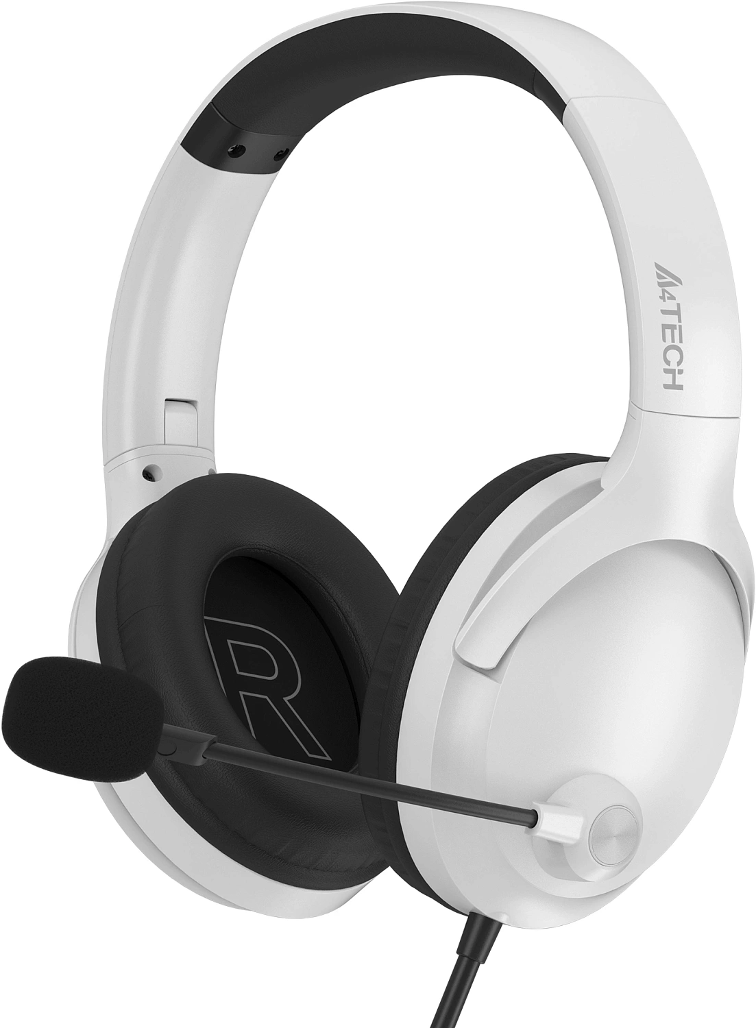 Наушники с микрофоном A4Tech Fstyler FH280U White белый 2м мониторные USB оголовье (FH280U)