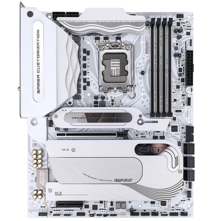 Материнская плата Colorful iGame Z790D5 FLOW V20 Z790 LGA1700 4xDDR5 2xPCIEx16 1xPCIEx4 1x PCIEx1 4xM.2 2xTypeC 3xUSB3.2Gen2 3xUSB3.2Gen1 6xUSB2.0 6xSATA3.0 2.5G DP HDMI ATX RTL