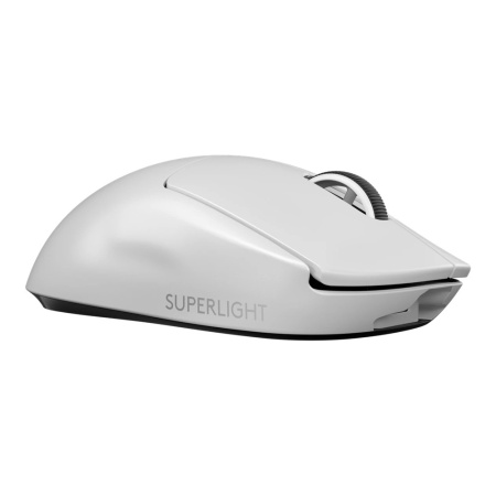 Мышь игровая Logitech G PRO X Superlight White белая, беспроводная Lightspeed, cенсор |910-005942| Hero 25K 100-25600dpi, 5 кнопок, облегченная 63гр, правый хват