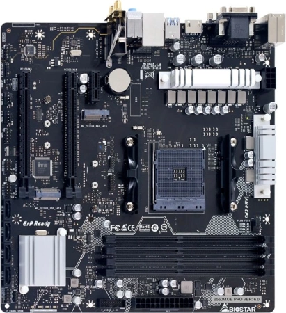 B550MX/E PRO, Socket AM4, AMD B550, 2xDDR4-2933, D-SUB+DVI-D+HDMI, 2xPCI-Ex16, 1xPCI-Ex1, 4xSATA3(RAID 0/1/10), 2xM.2, 8 Ch Audio, GLan, WiFi, (2+4)xUSB2.0, (4+2)xUSB3.2, 1xPS/2, mATX, RTL, {20} (685130)
