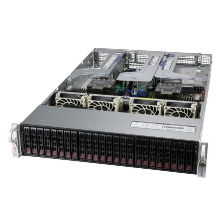 SYS-220U-TNR X12 Ultra 2U, 2 x Intel Xeon Silver 4310 12 Core 2.1GHz 18 MB Cache (120W), 4 x 32GB DDR4 1.2V 3200 ECC REG, 2 x PM893 480GB SATA 6Gb/s V6 2.5, 7mm 1DWPD, 2x 10GbE SFP+