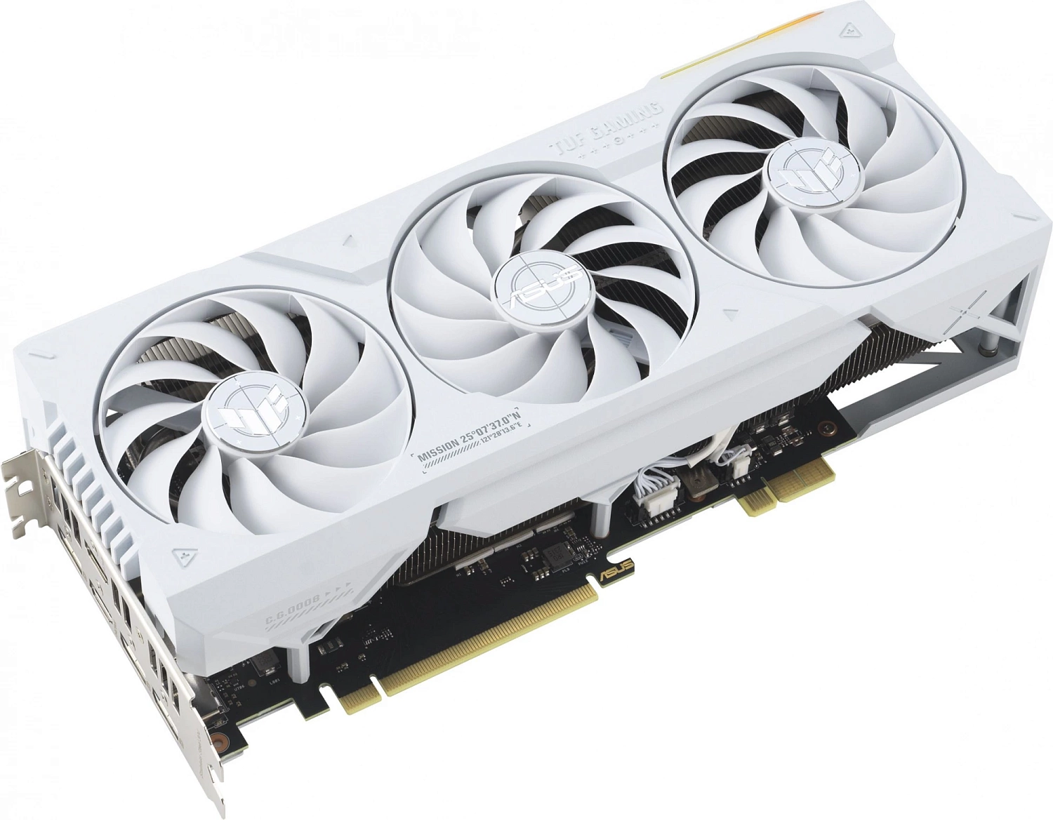 Видеокарта Asus PCI-E 4.0 TUF-RTX4070TIS-16G-BTF-WHITE NVIDIA GeForce RTX 4070TI Super 16Gb 256bit GDDR6X 2610/21000 HDMIx2 DPx3 HDCP Ret