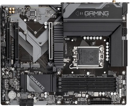 Материнская плата GIGABYTE B760 GAMING X AX, LGA1700, B760, 4*DDR5, DP+HDMI,  4 SATA 6 Гб/с, M2, Audio, Gb LAN, USB 3.2, USB 2.0, Type-C, COM*1 port, ATX