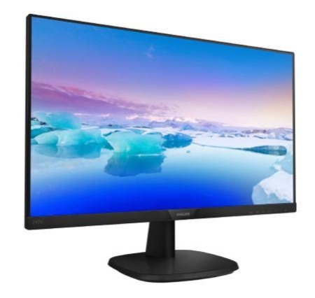 Монитор Philips 23.8" 243V7QJABF (00/01) черный IPS LED 16:9 HDMI M/M матовая 1000:1 250cd 178гр/178гр 1920x1080 75Hz VGA DP FHD 3.5кг