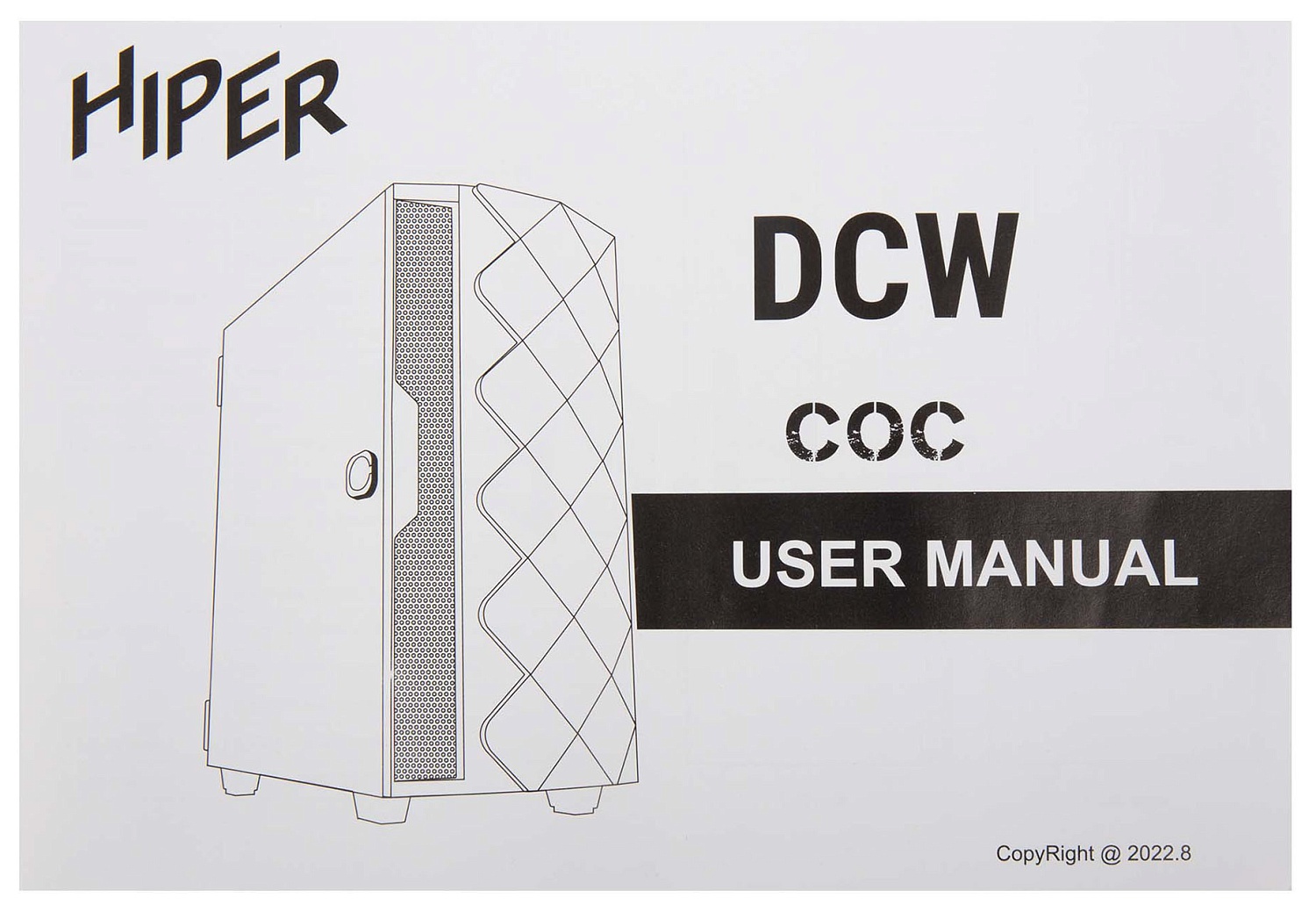 Корпус Hiper DCW белый без БП ATX 5x120mm 4x140mm 1xUSB2.0 1xUSB3.0 audio bott PSU