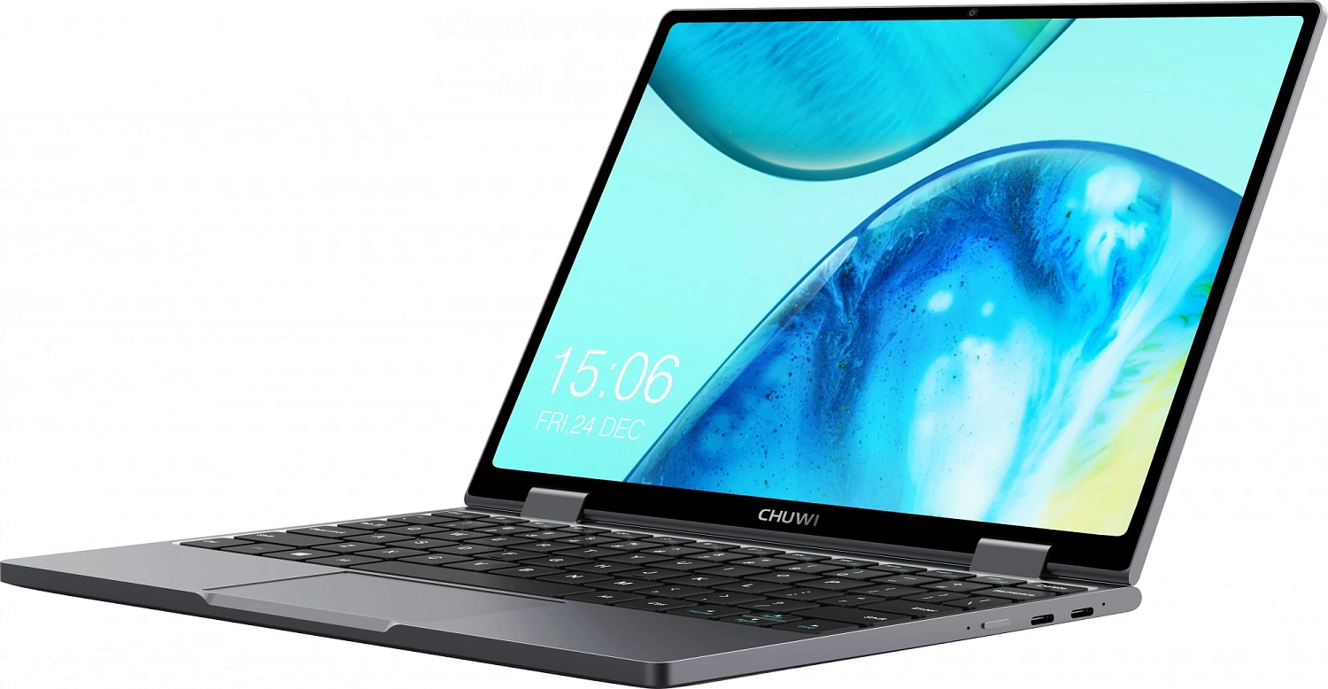 Ноутбук Chuwi MiniBook X N100 12Gb SSD512Gb Intel UHD Graphics 10.51" IPS Touch WQXGA (1920x1200) Windows 11 Home grey WiFi BT Cam 3800mAh (1746362)
