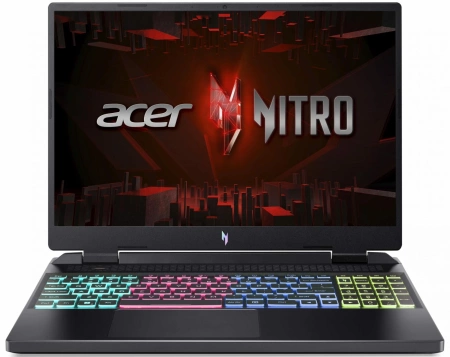 Ноутбук Acer Nitro 16 AN16-41-R3YQ Ryzen 7 7735H 16Gb SSD1Tb NVIDIA GeForce RTX4070 8Gb 16" IPS WQXGA (2560x1600) Windows 11 Home Single Language black WiFi BT Cam (NH.QKDCD.001)