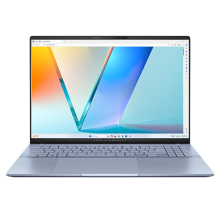 Ноутбук ASUS Vivobook S16 S5606CA-RI174W Core Ultra 7 Processor 255H 2.0 GHz LPDDR5X/32GB 1TB PCIE G4 SSD./Intel Arc/16.0" OLED WQXGA+ BEND GLARE NON-TOUCH,400NITS(120HZ)WIN11 HOME/1.30 kg/Mist Blue