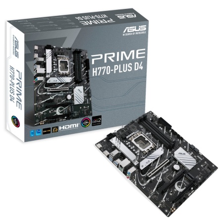 PRIME H770-PLUS D4 /LGA1700,H770,USB 3.2 GEN 2,AURA,MB (90MB1CU0-M0EAY0) /LGA1700,H770,USB 3.2 GEN 2,AURA,MB (90MB1CU0-M0EAY0)