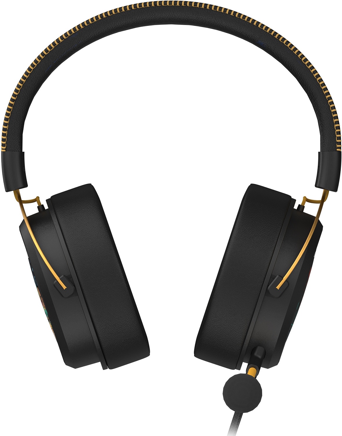 Наушники с микрофоном A4Tech Bloody M595 Renegade черный/рисунок 2.3м мониторные USB оголовье (M595)