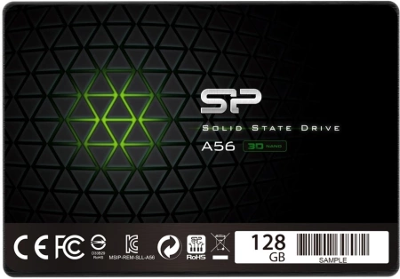 Твердотельный накопитель Solid State Disk Silicon Power Ace A56 128Gb SATA-III 2,5”/7мм SP128GBSS3A56B25