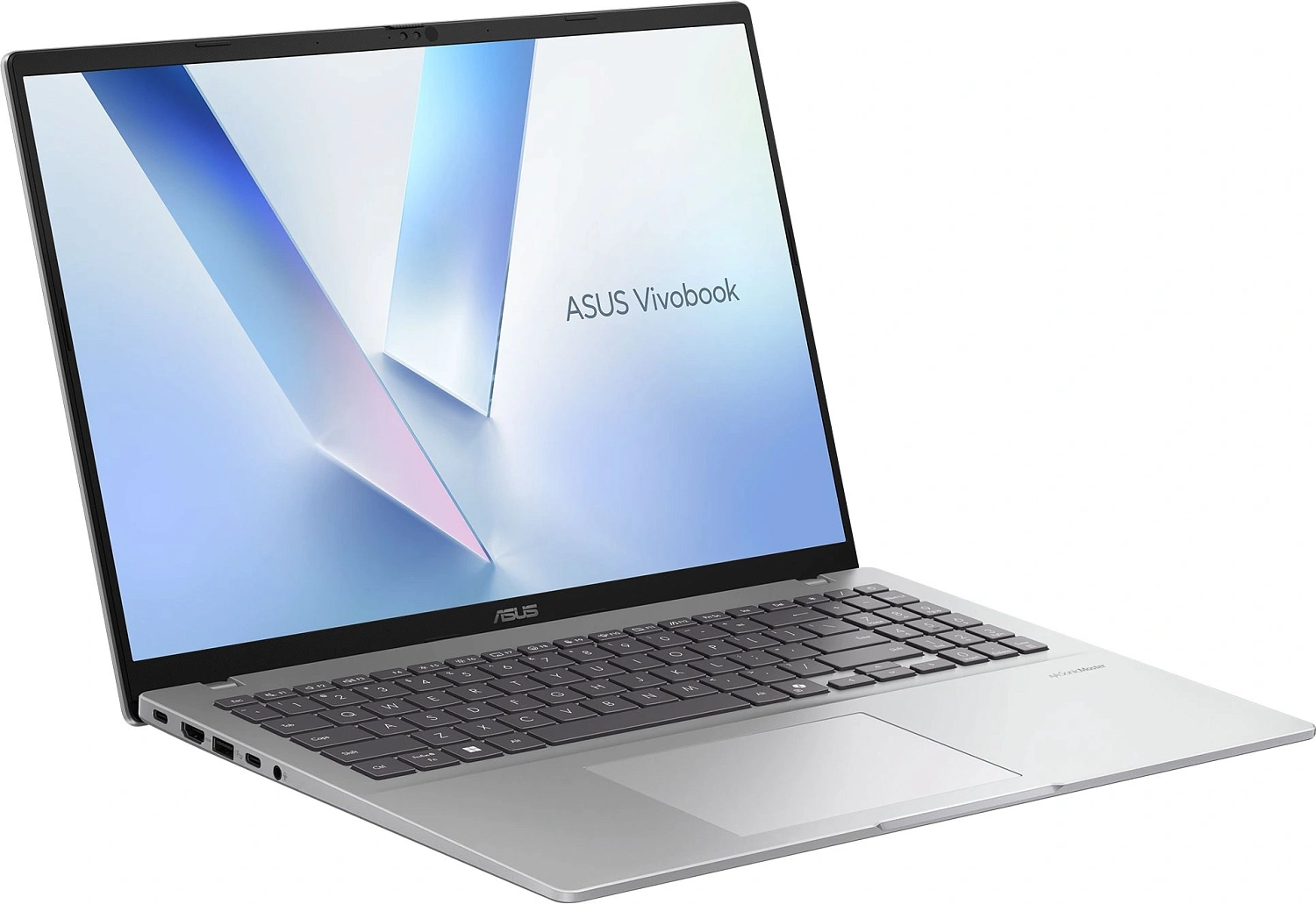 Ноутбук Asus VivoBook 16 M1607KA-MB037 Ryzen AI 5 340 16Gb SSD512Gb AMD Radeon 840M 16" IPS WUXGA (1920x1200) без ОС silver WiFi BT Cam (90NB15F2-M001C0)