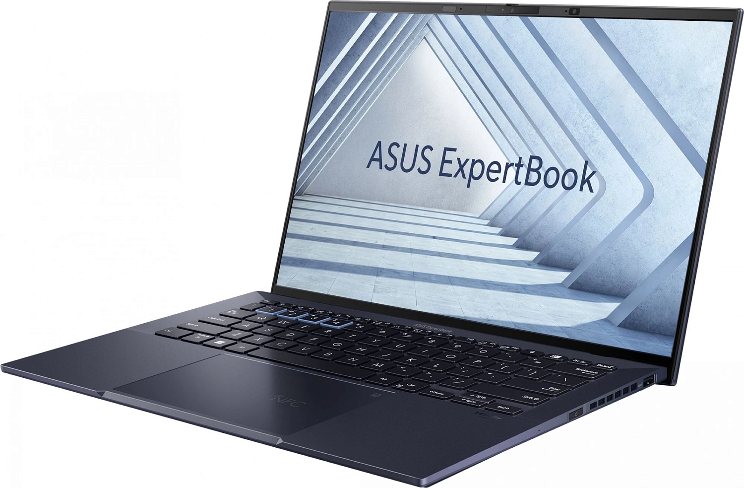 Ноутбук Asus ExpertBook B9 B9403CVA-KM0499X Core i7 1355U 16Gb SSD1Tb Intel Iris Xe graphics 14" OLED WQXGA+ (2880x1800) Windows 11 Professional black WiFi BT Cam Bag (90NX05W1-M00NJ0)