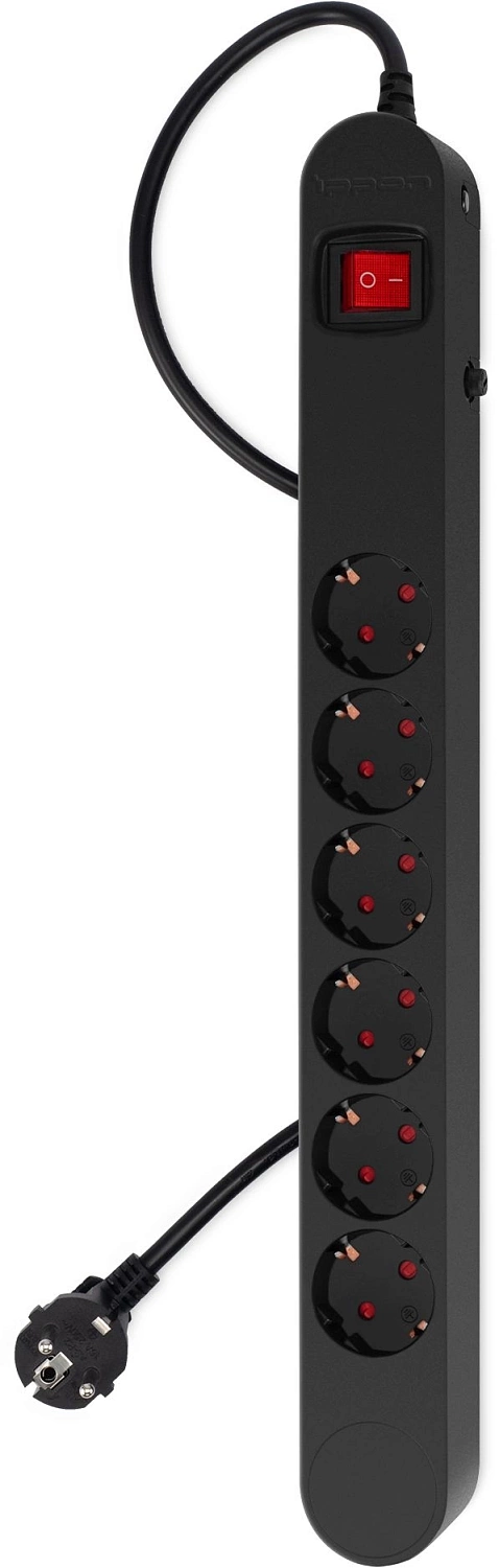 Сетевой фильтр Ippon NF-EU-1.8-10 1.8м (6 розеток) черный (коробка) Сетевой фильтр Ippon NF-EU-1.8-10 1.8м (6 розеток) черный (коробка)