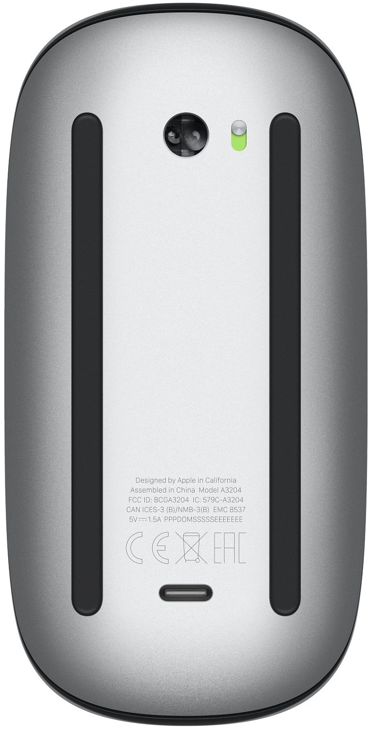 Мышь Apple Magic Mouse 3 A3204 черный лазерная беспров. BT для ноутбука (MXK63CH/A) Мышь Apple Magic Mouse 3 A3204 черный лазерная беспров. BT для ноутбука (MXK63CH/A)
