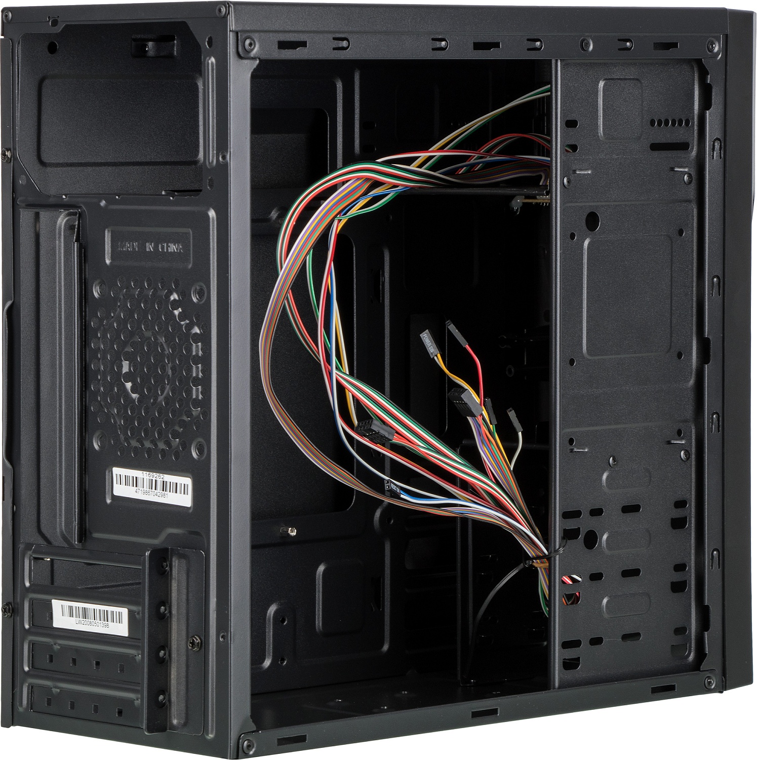 Корпус LinkWorld VC-13M171 черный без БП mATX 1x80mm 1x120mm 2xUSB2.0 audio