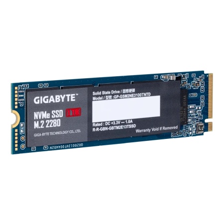 M.2 2280 1TB Gigabyte Client SSD GP-GSM2NE3100TNTD PCIe Gen3x4 with NVMe, 2500/2100, IOPS 295/430K, GP-GSM2NE3100TNTD MTBF 1.5M, 3D TLC, 1600TBW, NVMe 1.3, RTL {50} (806897)