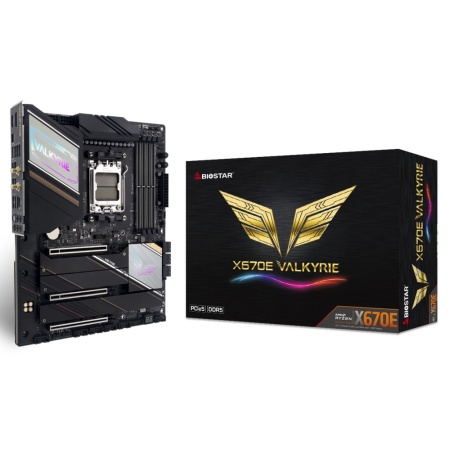 X670E VALKYRIE, Socket AM5, AMD X670, 4xDDR5-4800, HDMI+DP, 3xPCI-Ex16, 6xSATA3(RAID 0/1/10), 4xM.2, 8 Ch Audio, 1x2,5GLan, WiFi, (0+4)xUSB2.0, (9+2)xUSB3.2, (1+1)xUSB3.2 Type-C™, ATX, RTL {}