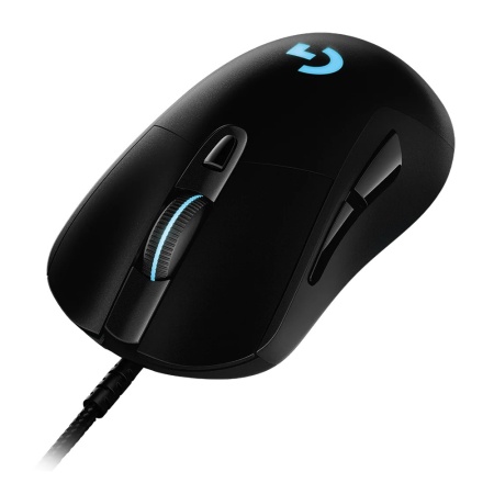 Мышь игровая Logitech G403 Hero черная, сенсор 100-25600dpi (Hero25K), 6 кнопок, RGB подсветка, USB 2.1м, под правую руку